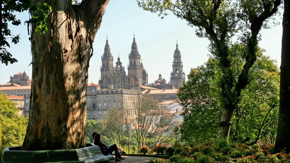viaje de golf realizando del camino de santiago